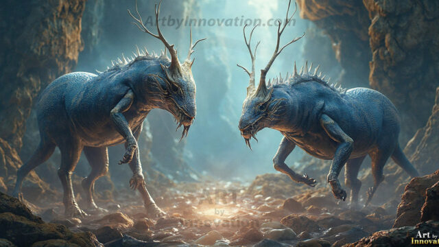 Amazing Alien Life forms and Planets. Fantasy Photographs, by Art by Innovation. Vibrant and detailed, high-resolution quality rendering of fantasy worlds with amazing creatures, both the fauna and flora, that might exist on alien worlds.