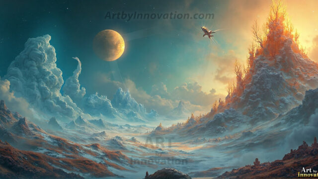 Amazing Alien Life forms and Planets. Fantasy Photographs, by Art by Innovation. Vibrant and detailed, high-resolution quality rendering of fantasy worlds with amazing creatures, both the fauna and flora, that might exist on alien worlds.