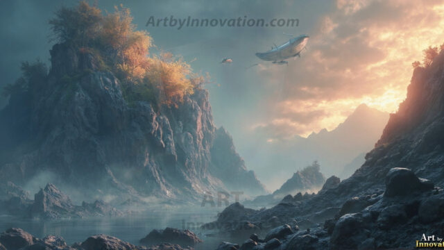 Amazing Alien Life forms and Planets. Fantasy Photographs, by Art by Innovation. Vibrant and detailed, high-resolution quality rendering of fantasy worlds with amazing creatures, both the fauna and flora, that might exist on alien worlds.