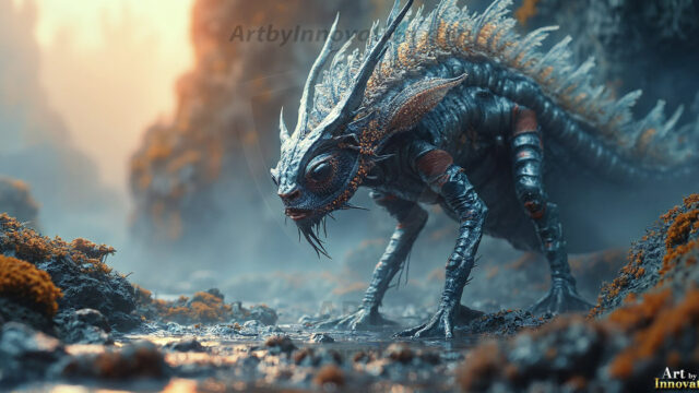 Amazing Alien Life forms and Planets. Fantasy Photographs, by Art by Innovation. Vibrant and detailed, high-resolution quality rendering of fantasy worlds with amazing creatures, both the fauna and flora, that might exist on alien worlds.