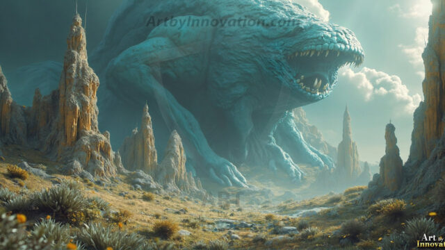 Amazing Alien Life forms and Planets. Fantasy Photographs, by Art by Innovation. Vibrant and detailed, high-resolution quality rendering of fantasy worlds with amazing creatures, both the fauna and flora, that might exist on alien worlds.