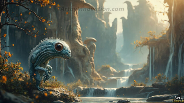 Amazing Alien Life forms and Planets. Fantasy Photographs, by Art by Innovation. Vibrant and detailed, high-resolution quality rendering of fantasy worlds with amazing creatures, both the fauna and flora, that might exist on alien worlds.