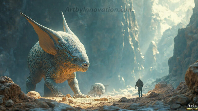 Amazing Alien Life forms and Planets. Fantasy Photographs, by Art by Innovation. Vibrant and detailed, high-resolution quality rendering of fantasy worlds with amazing creatures, both the fauna and flora, that might exist on alien worlds.