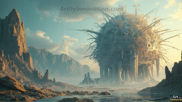 Amazing Alien Life forms and Planets. Fantasy Photographs, by Art by Innovation. Vibrant and detailed, high-resolution quality rendering of fantasy worlds with amazing creatures, both the fauna and flora, that might exist on alien worlds.