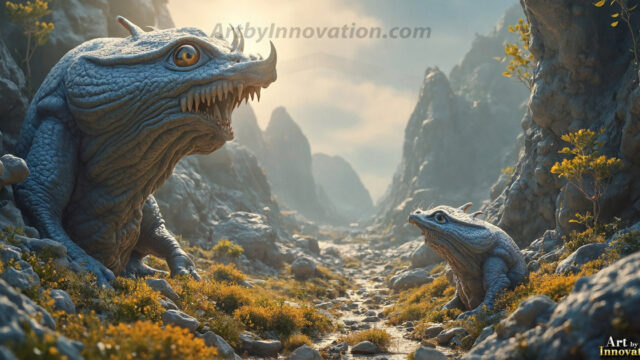 Amazing Alien Life forms and Planets. Fantasy Photographs, by Art by Innovation. Vibrant and detailed, high-resolution quality rendering of fantasy worlds with amazing creatures, both the fauna and flora, that might exist on alien worlds.