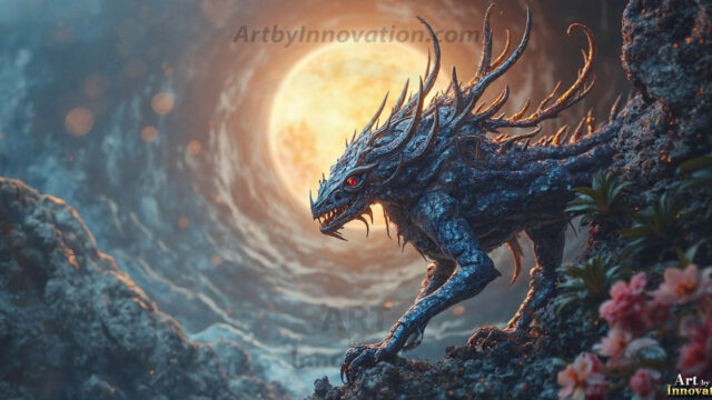 Amazing Alien Life forms and Planets. Fantasy Photographs, by Art by Innovation. Vibrant and detailed, high-resolution quality rendering of fantasy worlds with amazing creatures, both the fauna and flora, that might exist on alien worlds.