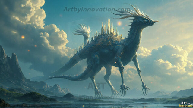 Amazing Alien Life forms and Planets. Fantasy Photographs, by Art by Innovation. Vibrant and detailed, high-resolution quality rendering of fantasy worlds with amazing creatures, both the fauna and flora, that might exist on alien worlds.