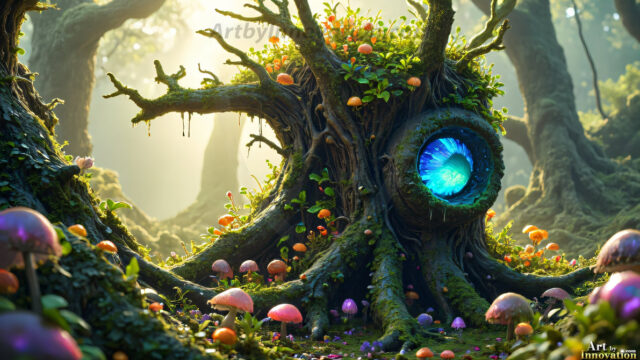 A collection of cute & adorable little-creatures from around the universe. In a photorealistic magical enchanted forest, the surface is covered in vibrant green moss, clusters of bioluminescent mushrooms. With delicate wildflowers blooming in impossible colors — violet, gold, crimson, as adorable little creatures rise from a misty forest floor. A hyper-realistic photo of hybrid creatures, like a adorable baby elephant, no bigger than a human palm. A foxlike creature, with red eyes, fluffy soft fur, and rows of sharp, serrated teeth. A chimera like weird creature, with crazy alien eyes, cyberpunk style. A hyper realistic portrait of a prehensile-tailed opossum, vibrantly colored, illuminated only by moonlight filtering through leaves in the darkness of night.