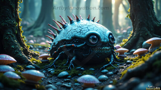 A collection of cute & adorable little-creatures from around the universe. In a photorealistic magical enchanted forest, the surface is covered in vibrant green moss, clusters of bioluminescent mushrooms. With delicate wildflowers blooming in impossible colors — violet, gold, crimson, as adorable little creatures rise from a misty forest floor. A hyper-realistic photo of hybrid creatures, like a adorable baby elephant, no bigger than a human palm. A foxlike creature, with red eyes, fluffy soft fur, and rows of sharp, serrated teeth. A chimera like weird creature, with crazy alien eyes, cyberpunk style. A hyper realistic portrait of a prehensile-tailed opossum, vibrantly colored, illuminated only by moonlight filtering through leaves in the darkness of night.