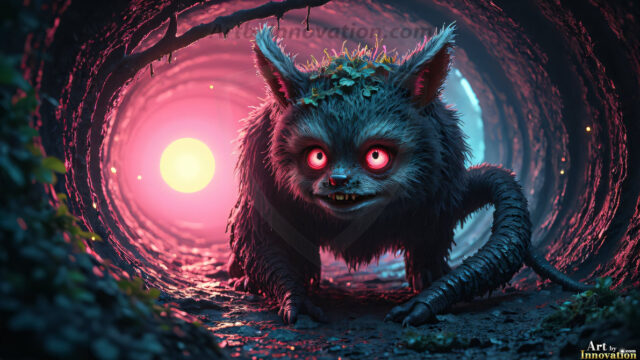 A collection of cute & adorable little-creatures from around the universe. In a photorealistic magical enchanted forest, the surface is covered in vibrant green moss, clusters of bioluminescent mushrooms. With delicate wildflowers blooming in impossible colors — violet, gold, crimson, as adorable little creatures rise from a misty forest floor. A hyper-realistic photo of hybrid creatures, like a adorable baby elephant, no bigger than a human palm. A foxlike creature, with red eyes, fluffy soft fur, and rows of sharp, serrated teeth. A chimera like weird creature, with crazy alien eyes, cyberpunk style. A hyper realistic portrait of a prehensile-tailed opossum, vibrantly colored, illuminated only by moonlight filtering through leaves in the darkness of night.