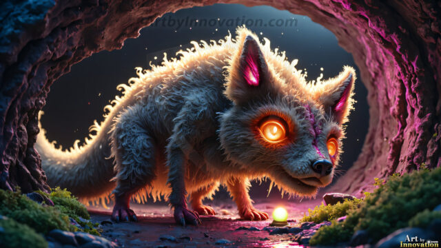 A collection of cute & adorable little-creatures from around the universe. In a photorealistic magical enchanted forest, the surface is covered in vibrant green moss, clusters of bioluminescent mushrooms. With delicate wildflowers blooming in impossible colors — violet, gold, crimson, as adorable little creatures rise from a misty forest floor. A hyper-realistic photo of hybrid creatures, like a adorable baby elephant, no bigger than a human palm. A foxlike creature, with red eyes, fluffy soft fur, and rows of sharp, serrated teeth. A chimera like weird creature, with crazy alien eyes, cyberpunk style. A hyper realistic portrait of a prehensile-tailed opossum, vibrantly colored, illuminated only by moonlight filtering through leaves in the darkness of night.