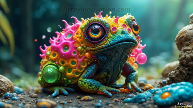 A collection of cute & adorable little-creatures from around the universe. In a photorealistic magical enchanted forest, the surface is covered in vibrant green moss, clusters of bioluminescent mushrooms. With delicate wildflowers blooming in impossible colors — violet, gold, crimson, as adorable little creatures rise from a misty forest floor. A hyper-realistic photo of hybrid creatures, like a adorable baby elephant, no bigger than a human palm. A foxlike creature, with red eyes, fluffy soft fur, and rows of sharp, serrated teeth. A chimera like weird creature, with crazy alien eyes, cyberpunk style. A hyper realistic portrait of a prehensile-tailed opossum, vibrantly colored, illuminated only by moonlight filtering through leaves in the darkness of night.