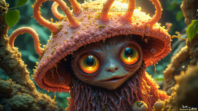 A collection of cute & adorable little-creatures from around the universe. In a photorealistic magical enchanted forest, the surface is covered in vibrant green moss, clusters of bioluminescent mushrooms. With delicate wildflowers blooming in impossible colors — violet, gold, crimson, as adorable little creatures rise from a misty forest floor. A hyper-realistic photo of hybrid creatures, like a adorable baby elephant, no bigger than a human palm. A foxlike creature, with red eyes, fluffy soft fur, and rows of sharp, serrated teeth. A chimera like weird creature, with crazy alien eyes, cyberpunk style. A hyper realistic portrait of a prehensile-tailed opossum, vibrantly colored, illuminated only by moonlight filtering through leaves in the darkness of night.