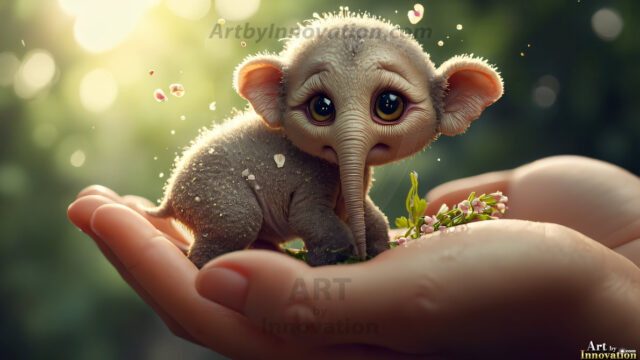 A collection of cute & adorable little-creatures from around the universe. In a photorealistic magical enchanted forest, the surface is covered in vibrant green moss, clusters of bioluminescent mushrooms. With delicate wildflowers blooming in impossible colors — violet, gold, crimson, as adorable little creatures rise from a misty forest floor. A hyper-realistic photo of hybrid creatures, like a adorable baby elephant, no bigger than a human palm. A foxlike creature, with red eyes, fluffy soft fur, and rows of sharp, serrated teeth. A chimera like weird creature, with crazy alien eyes, cyberpunk style. A hyper realistic portrait of a prehensile-tailed opossum, vibrantly colored, illuminated only by moonlight filtering through leaves in the darkness of night.