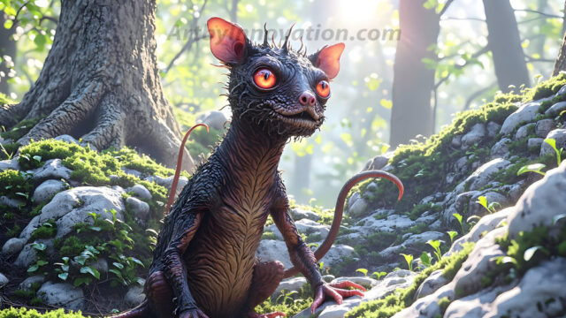 A collection of cute & adorable little-creatures from around the universe. In a photorealistic magical enchanted forest, the surface is covered in vibrant green moss, clusters of bioluminescent mushrooms. With delicate wildflowers blooming in impossible colors — violet, gold, crimson, as adorable little creatures rise from a misty forest floor. A hyper-realistic photo of hybrid creatures, like a adorable baby elephant, no bigger than a human palm. A foxlike creature, with red eyes, fluffy soft fur, and rows of sharp, serrated teeth. A chimera like weird creature, with crazy alien eyes, cyberpunk style. A hyper realistic portrait of a prehensile-tailed opossum, vibrantly colored, illuminated only by moonlight filtering through leaves in the darkness of night.