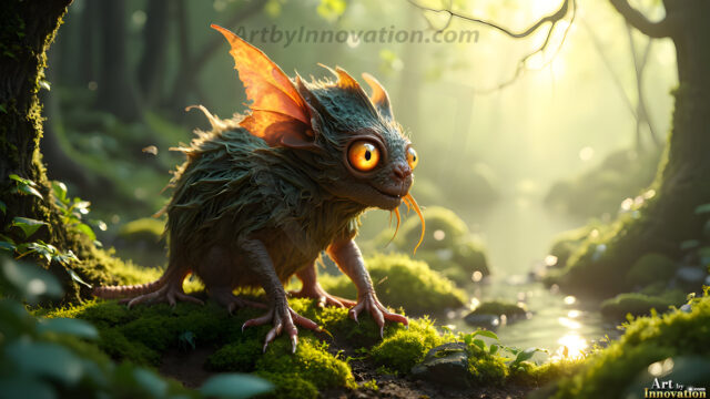 A collection of cute & adorable little-creatures from around the universe. In a photorealistic magical enchanted forest, the surface is covered in vibrant green moss, clusters of bioluminescent mushrooms. With delicate wildflowers blooming in impossible colors — violet, gold, crimson, as adorable little creatures rise from a misty forest floor. A hyper-realistic photo of hybrid creatures, like a adorable baby elephant, no bigger than a human palm. A foxlike creature, with red eyes, fluffy soft fur, and rows of sharp, serrated teeth. A chimera like weird creature, with crazy alien eyes, cyberpunk style. A hyper realistic portrait of a prehensile-tailed opossum, vibrantly colored, illuminated only by moonlight filtering through leaves in the darkness of night.