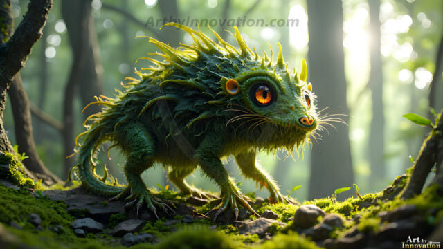 A collection of cute & adorable little-creatures from around the universe. In a photorealistic magical enchanted forest, the surface is covered in vibrant green moss, clusters of bioluminescent mushrooms. With delicate wildflowers blooming in impossible colors — violet, gold, crimson, as adorable little creatures rise from a misty forest floor. A hyper-realistic photo of hybrid creatures, like a adorable baby elephant, no bigger than a human palm. A foxlike creature, with red eyes, fluffy soft fur, and rows of sharp, serrated teeth. A chimera like weird creature, with crazy alien eyes, cyberpunk style. A hyper realistic portrait of a prehensile-tailed opossum, vibrantly colored, illuminated only by moonlight filtering through leaves in the darkness of night.