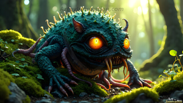 A collection of cute & adorable little-creatures from around the universe. In a photorealistic magical enchanted forest, the surface is covered in vibrant green moss, clusters of bioluminescent mushrooms. With delicate wildflowers blooming in impossible colors — violet, gold, crimson, as adorable little creatures rise from a misty forest floor. A hyper-realistic photo of hybrid creatures, like a adorable baby elephant, no bigger than a human palm. A foxlike creature, with red eyes, fluffy soft fur, and rows of sharp, serrated teeth. A chimera like weird creature, with crazy alien eyes, cyberpunk style. A hyper realistic portrait of a prehensile-tailed opossum, vibrantly colored, illuminated only by moonlight filtering through leaves in the darkness of night.