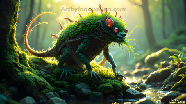 A collection of cute & adorable little-creatures from around the universe. In a photorealistic magical enchanted forest, the surface is covered in vibrant green moss, clusters of bioluminescent mushrooms. With delicate wildflowers blooming in impossible colors — violet, gold, crimson, as adorable little creatures rise from a misty forest floor. A hyper-realistic photo of hybrid creatures, like a adorable baby elephant, no bigger than a human palm. A foxlike creature, with red eyes, fluffy soft fur, and rows of sharp, serrated teeth. A chimera like weird creature, with crazy alien eyes, cyberpunk style. A hyper realistic portrait of a prehensile-tailed opossum, vibrantly colored, illuminated only by moonlight filtering through leaves in the darkness of night.