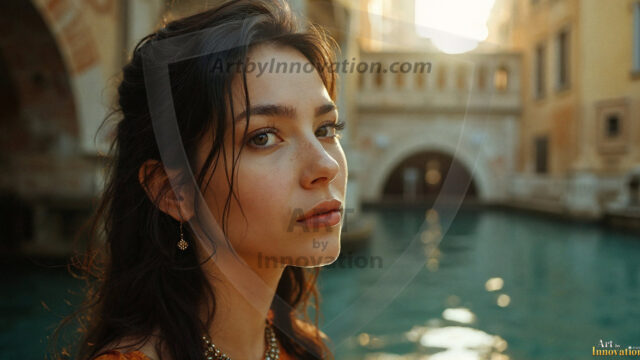 A collection of pictures of beautiful women from various locations around the world. This collection of images was created using AI and includes a mixture of real world locations, as well as fantasy settings. The image prompt was wrote to the make the background a high priority along with the model in the photograph.