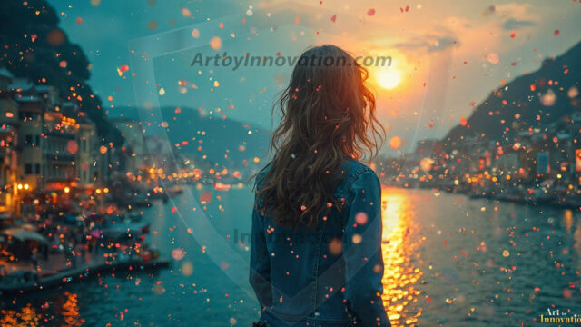 A collection of pictures of beautiful women from various locations around the world. This collection of images was created using AI and includes a mixture of real world locations, as well as fantasy settings. The image prompt was wrote to the make the background a high priority along with the model in the photograph.