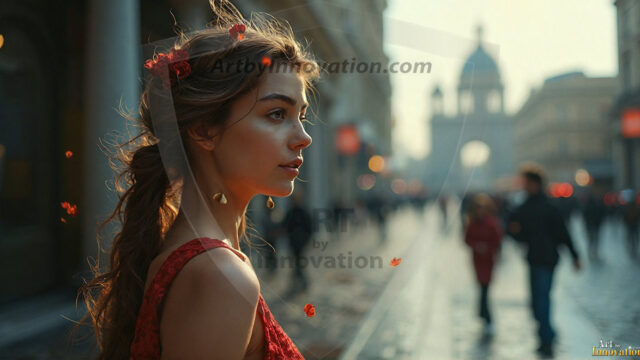 A collection of pictures of beautiful women from various locations around the world. This collection of images was created using AI and includes a mixture of real world locations, as well as fantasy settings. The image prompt was wrote to the make the background a high priority along with the model in the photograph.