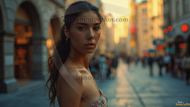 A collection of pictures of beautiful women from various locations around the world. This collection of images was created using AI and includes a mixture of real world locations, as well as fantasy settings. The image prompt was wrote to the make the background a high priority along with the model in the photograph.