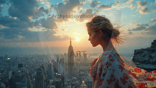 A collection of pictures of beautiful women from various locations around the world. This collection of images was created using AI and includes a mixture of real world locations, as well as fantasy settings. The image prompt was wrote to the make the background a high priority along with the model in the photograph.