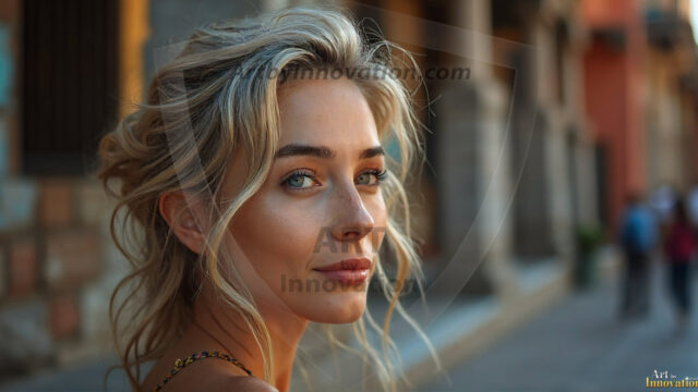 A collection of pictures of beautiful women from various locations around the world. This collection of images was created using AI and includes a mixture of real world locations, as well as fantasy settings. The image prompt was wrote to the make the background a high priority along with the model in the photograph.