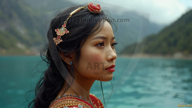 A collection of pictures of beautiful women from various locations around the world. This collection of images was created using AI and includes a mixture of real world locations, as well as fantasy settings. The image prompt was wrote to the make the background a high priority along with the model in the photograph.