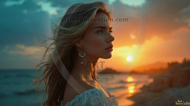 A collection of pictures of beautiful women from various locations around the world. This collection of images was created using AI and includes a mixture of real world locations, as well as fantasy settings. The image prompt was wrote to the make the background a high priority along with the model in the photograph.