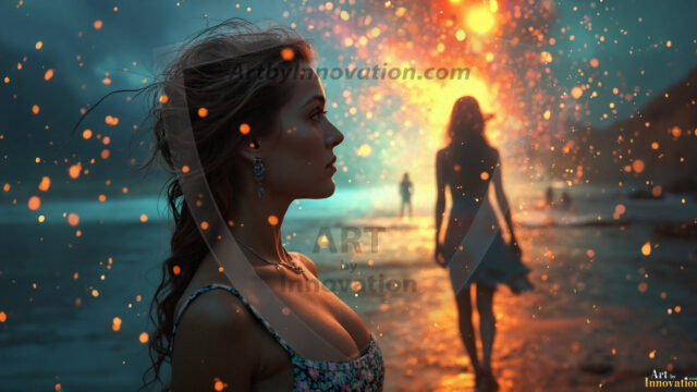 A collection of pictures of beautiful women from various locations around the world. This collection of images was created using AI and includes a mixture of real world locations, as well as fantasy settings. The image prompt was wrote to the make the background a high priority along with the model in the photograph.