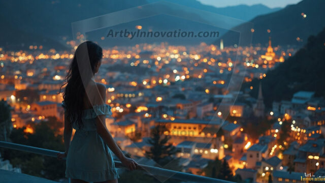 A collection of pictures of beautiful women from various locations around the world. This collection of images was created using AI and includes a mixture of real world locations, as well as fantasy settings. The image prompt was wrote to the make the background a high priority along with the model in the photograph.