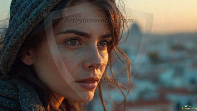 A collection of pictures of beautiful women from various locations around the world. This collection of images was created using AI and includes a mixture of real world locations, as well as fantasy settings. The image prompt was wrote to the make the background a high priority along with the model in the photograph.