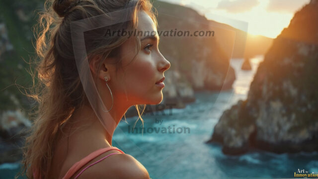 A collection of pictures of beautiful women from various locations around the world. This collection of images was created using AI and includes a mixture of real world locations, as well as fantasy settings. The image prompt was wrote to the make the background a high priority along with the model in the photograph.