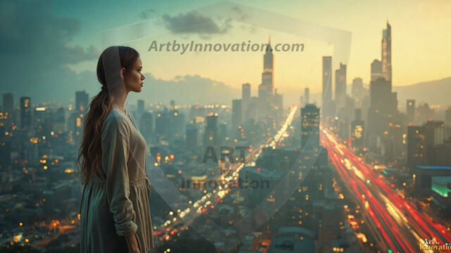 A collection of pictures of beautiful women from various locations around the world. This collection of images was created using AI and includes a mixture of real world locations, as well as fantasy settings. The image prompt was wrote to the make the background a high priority along with the model in the photograph.