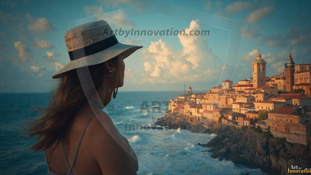 A collection of pictures of beautiful women from various locations around the world. This collection of images was created using AI and includes a mixture of real world locations, as well as fantasy settings. The image prompt was wrote to the make the background a high priority along with the model in the photograph.