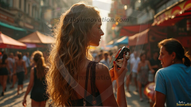 A collection of pictures of beautiful women from various locations around the world. This collection of images was created using AI and includes a mixture of real world locations, as well as fantasy settings. The image prompt was wrote to the make the background a high priority along with the model in the photograph.