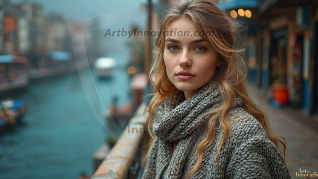 A collection of pictures of beautiful women from various locations around the world. This collection of images was created using AI and includes a mixture of real world locations, as well as fantasy settings. The image prompt was wrote to the make the background a high priority along with the model in the photograph.