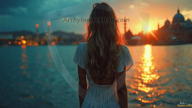 A collection of pictures of beautiful women from various locations around the world. This collection of images was created using AI and includes a mixture of real world locations, as well as fantasy settings. The image prompt was wrote to the make the background a high priority along with the model in the photograph.