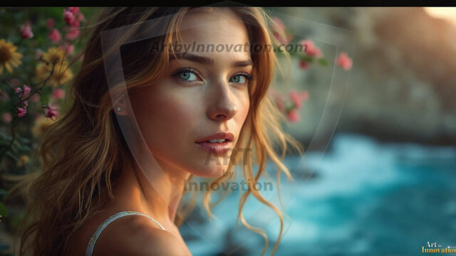 A collection of pictures of beautiful women from various locations around the world. This collection of images was created using AI and includes a mixture of real world locations, as well as fantasy settings. The image prompt was wrote to the make the background a high priority along with the model in the photograph.