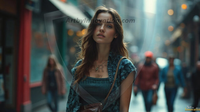 A collection of pictures of beautiful women from various locations around the world. This collection of images was created using AI and includes a mixture of real world locations, as well as fantasy settings. The image prompt was wrote to the make the background a high priority along with the model in the photograph.