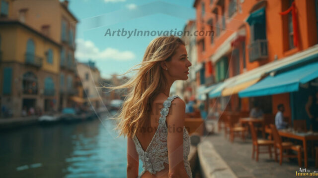 A collection of pictures of beautiful women from various locations around the world. This collection of images was created using AI and includes a mixture of real world locations, as well as fantasy settings. The image prompt was wrote to the make the background a high priority along with the model in the photograph.