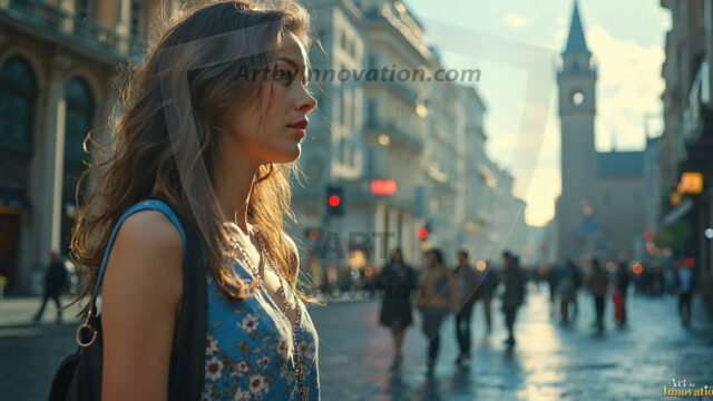 A collection of pictures of beautiful women from various locations around the world. This collection of images was created using AI and includes a mixture of real world locations, as well as fantasy settings. The image prompt was wrote to the make the background a high priority along with the model in the photograph.