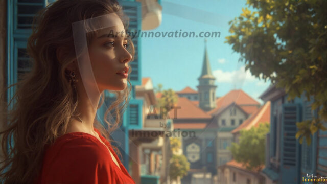 A collection of pictures of beautiful women from various locations around the world. This collection of images was created using AI and includes a mixture of real world locations, as well as fantasy settings. The image prompt was wrote to the make the background a high priority along with the model in the photograph.