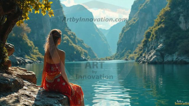 A collection of pictures of beautiful women from various locations around the world. This collection of images was created using AI and includes a mixture of real world locations, as well as fantasy settings. The image prompt was wrote to the make the background a high priority along with the model in the photograph.