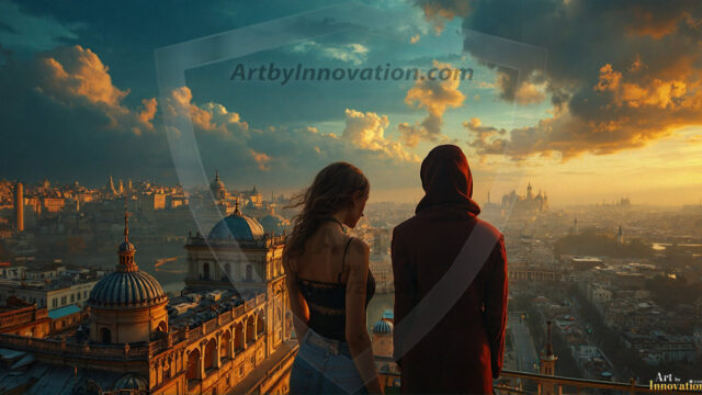 A collection of pictures of beautiful women from various locations around the world. This collection of images was created using AI and includes a mixture of real world locations, as well as fantasy settings. The image prompt was wrote to the make the background a high priority along with the model in the photograph.