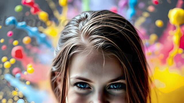 When paint attacks and makes people happy — it's Art! This AI-generated abstract art collection features beautiful, joyful ladies in vibrant swimsuits, covered in vivid body paint as colorful explosions erupt around them. Each image captures a moment of pure happiness — huge smiles, paint bombs bursting in mid-air, rainbow colors flying. Combining photorealistic skin texture with surreal abstract paint dynamics, these images are as joyful as they are stunning. Created using AI, edited in Photoshop, by © Jeff Dupler | Art by Innovation | https://www.artbyinnovation.com