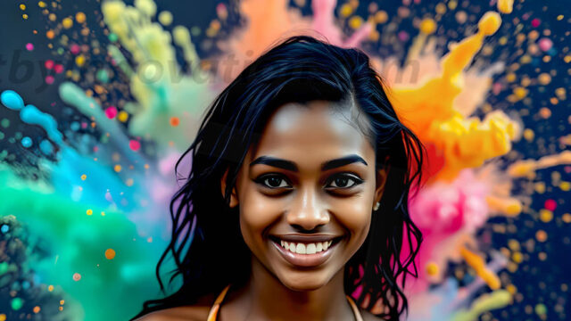 When paint attacks and makes people happy — it's Art! This AI-generated abstract art collection features beautiful, joyful ladies in vibrant swimsuits, covered in vivid body paint as colorful explosions erupt around them. Each image captures a moment of pure happiness — huge smiles, paint bombs bursting in mid-air, rainbow colors flying. Combining photorealistic skin texture with surreal abstract paint dynamics, these images are as joyful as they are stunning. Created using AI, edited in Photoshop, by © Jeff Dupler | Art by Innovation | https://www.artbyinnovation.com