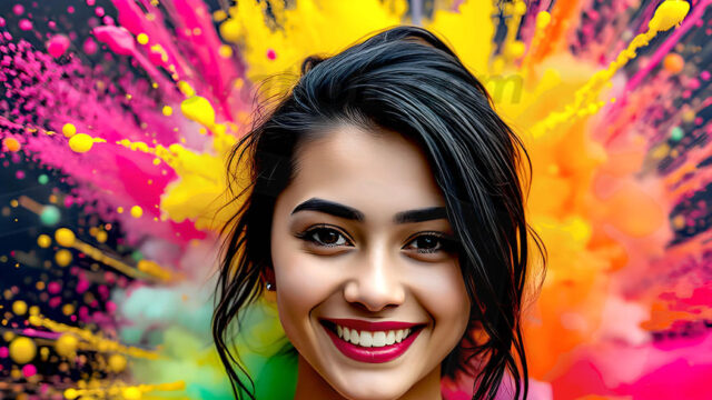When paint attacks and makes people happy — it's Art! This AI-generated abstract art collection features beautiful, joyful ladies in vibrant swimsuits, covered in vivid body paint as colorful explosions erupt around them. Each image captures a moment of pure happiness — huge smiles, paint bombs bursting in mid-air, rainbow colors flying. Combining photorealistic skin texture with surreal abstract paint dynamics, these images are as joyful as they are stunning. Created using AI, edited in Photoshop, by © Jeff Dupler | Art by Innovation | https://www.artbyinnovation.com